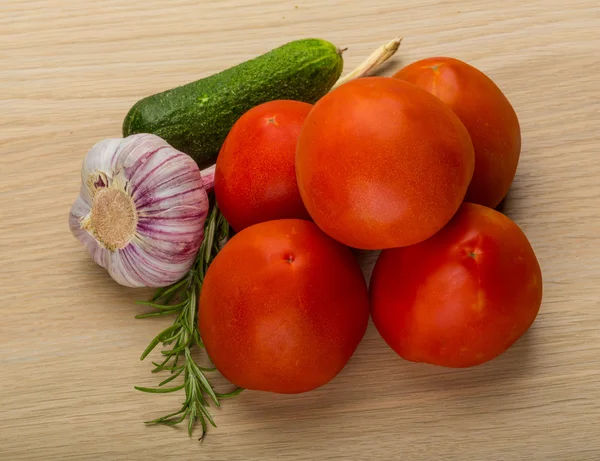 Bright ripe tomato — Stock Photo, Image