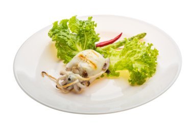 ızgara mürekkep balığı