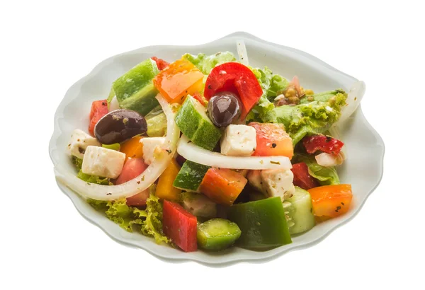 Delicous grekisk sallad — Stockfoto