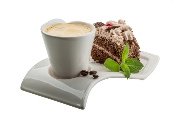 Kaffee mit Kuchen — Stockfoto