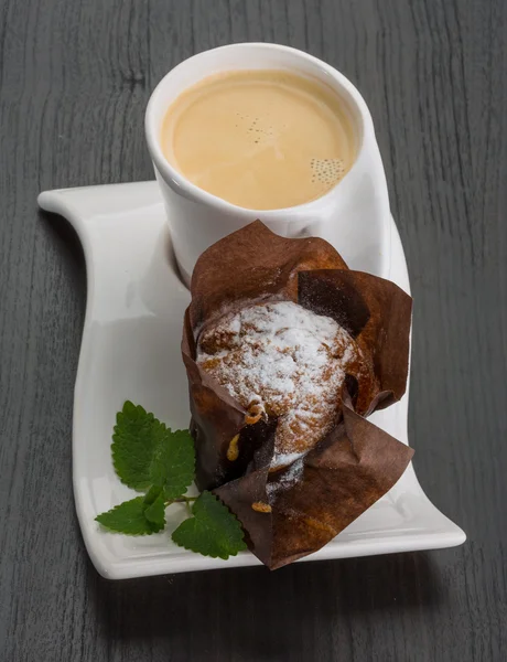 Coffee with muffin — Stock Photo, Image