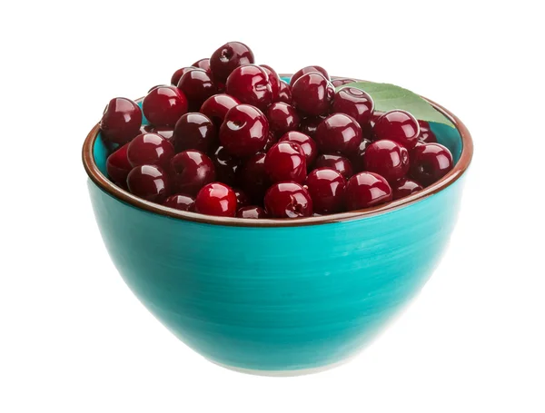 Cherry in the bowl — Stock Photo, Image