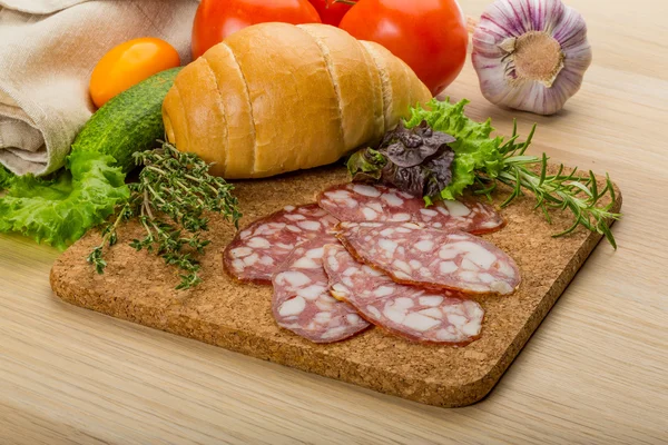 Salami — Stockfoto