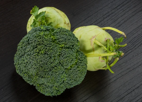 Alabaşlar ve brokoli — Stok fotoğraf