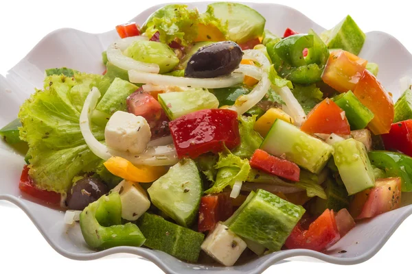 Heerlijke Griekse salade — Stockfoto