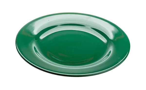 Green plate — Stock Photo, Image