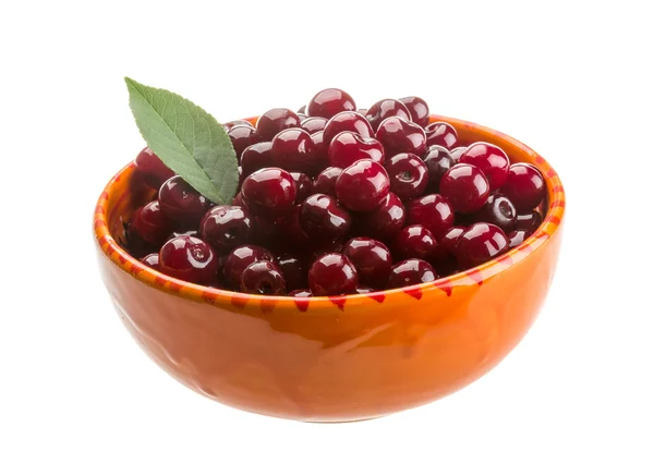 Cherry in the bowl — Stock Photo, Image