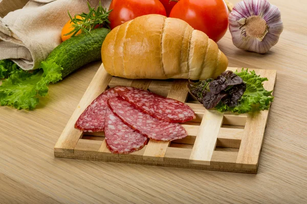 Salami — Stock Photo, Image