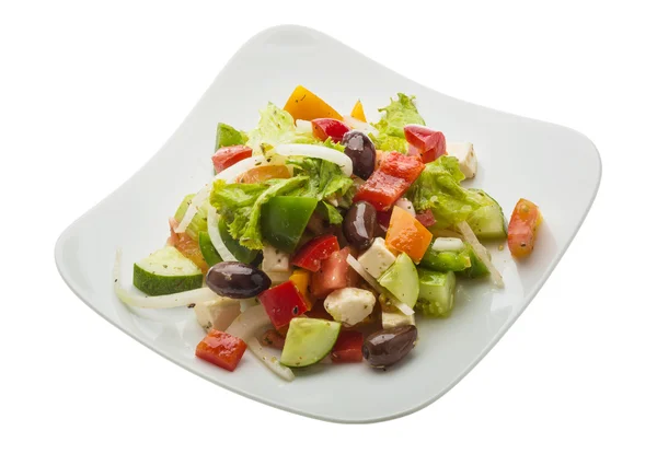 Heerlijke Griekse salade — Stockfoto