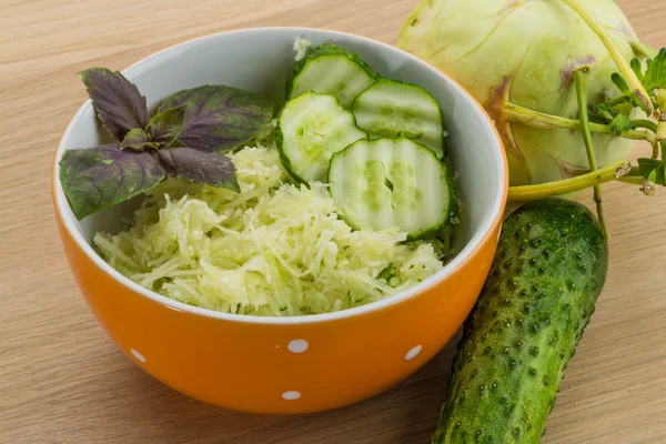 Kohlrabi salad — Stock Photo, Image