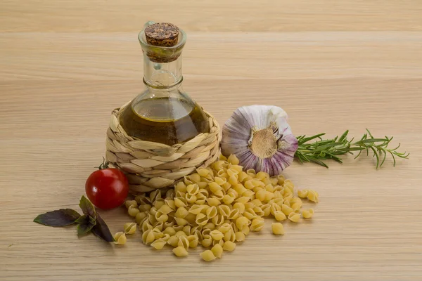Těstoviny s mušlemi — Stock fotografie