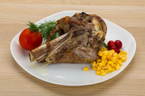 Putenschenkel gebraten — Stockfoto