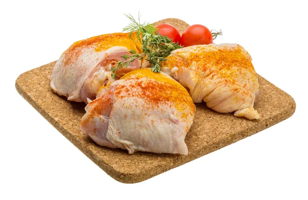 Raw chicken thigh — Stock Photo, Image