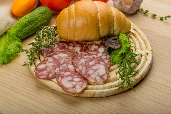 Salami — Stockfoto