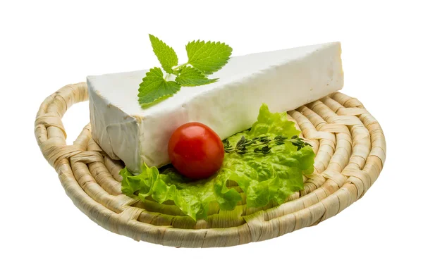 Brie cheese with thyme Stock Image