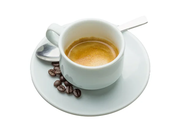 Espresso fresco quente — Fotografia de Stock