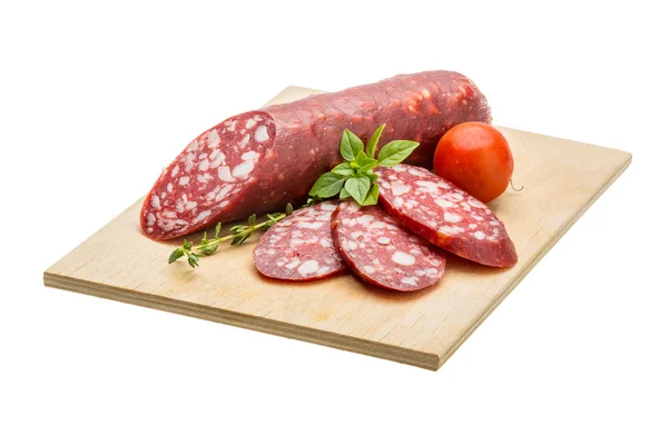 Salami korv — Stockfoto