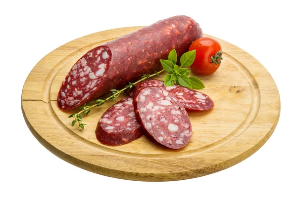 Salami korv — Stockfoto