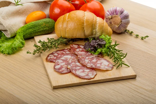 Salami — Stock Photo, Image