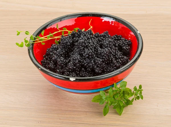 Black caviar — Stock Photo, Image