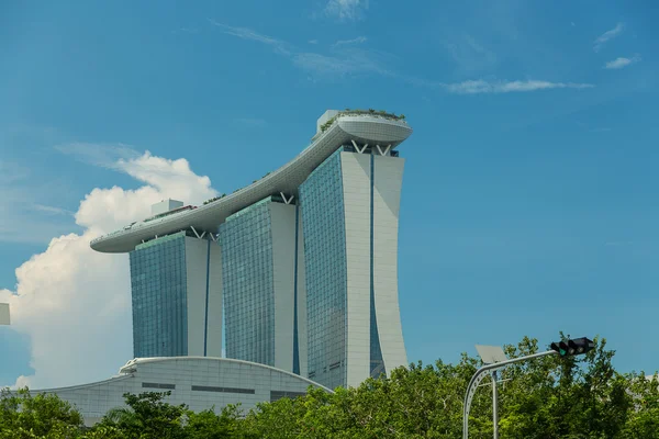 Marina Bay Sands integrata a Singapore . — Foto Stock