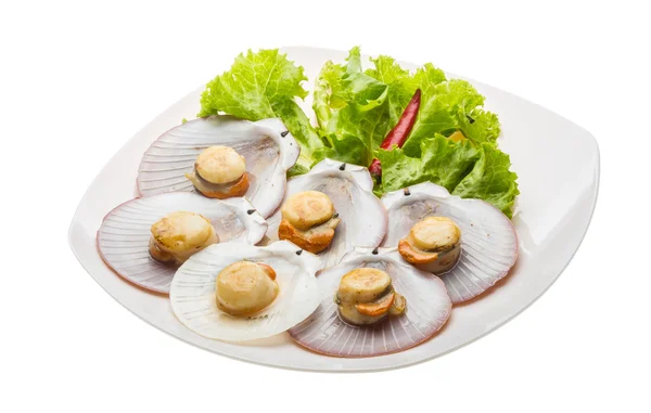 Grilled scallops — Stock Photo, Image