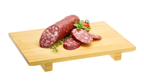 Salami korv — Stockfoto