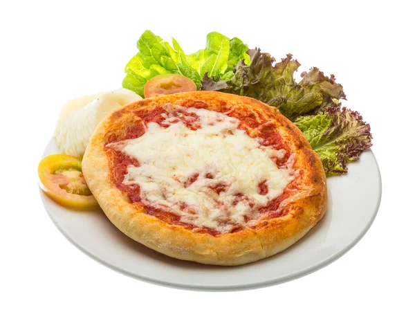 Pizza with tomato and cheese — Stock Photo, Image