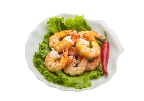 Unshelled king prawn — Stock Photo, Image