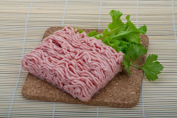 Syrové mleté vepřové maso — Stock fotografie