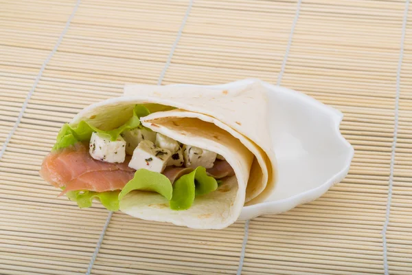 Lax tortilla — Stockfoto