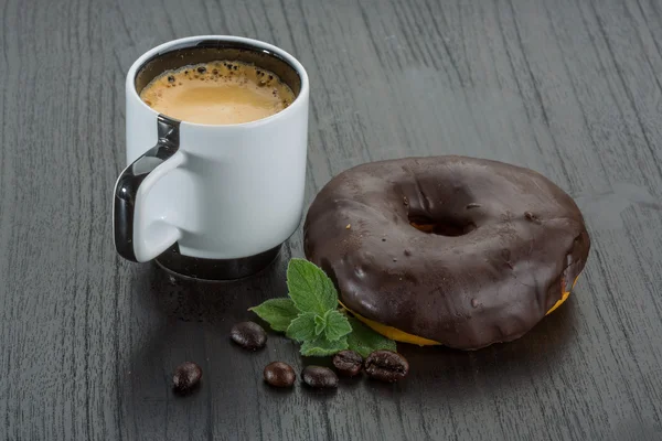 Caffè con ciambelle — Foto Stock