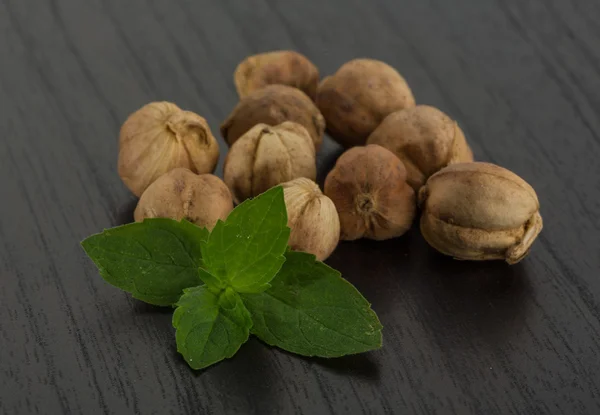 Cardamão com folhas de hortelã — Fotografia de Stock