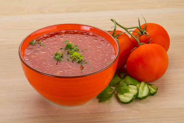 Gaspacho, tomato soup — Stock Photo, Image