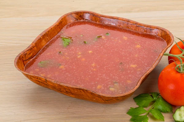 Gaspacho, tomato soup — Stock Photo, Image