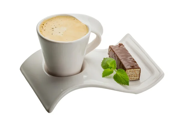 Café con pastel — Foto de Stock