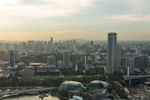 Вид на панораму міста Сінгапур — стокове фото