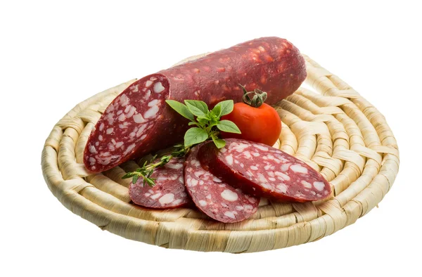 Salami sausages — Stock Photo, Image