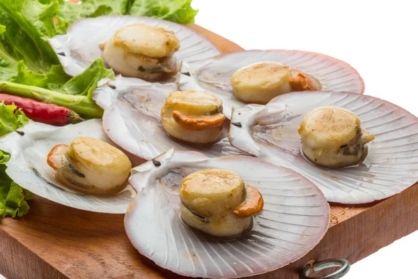 Grilled scallops — Stock Photo, Image