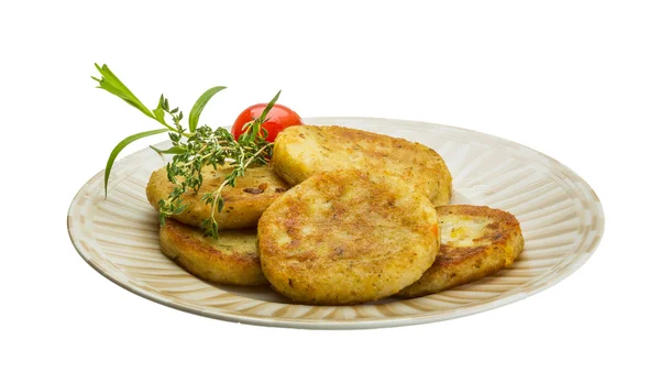 Hashbrowns with herbs — Stock Photo, Image