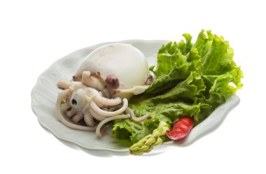 haşlanmış mürekkepbalığı