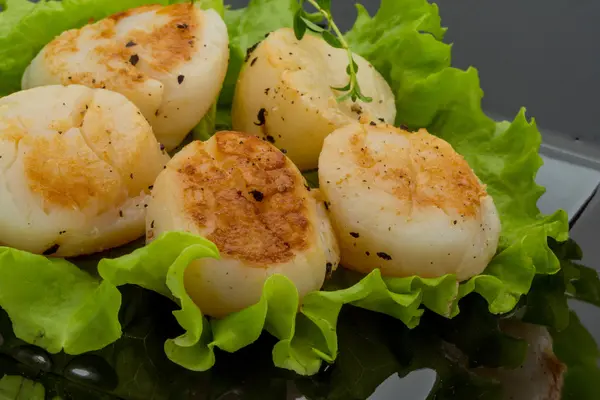 Grilled scallops — Stock Photo, Image