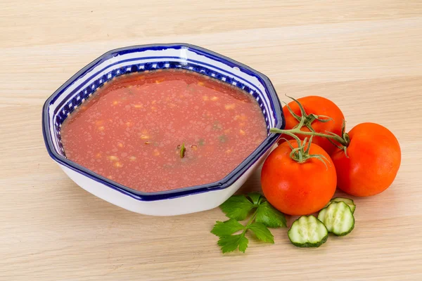 Gaspacho, ντομάτα σούπα — 图库照片