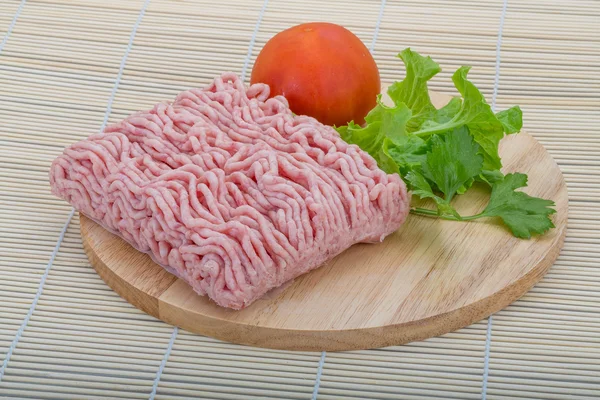 Rå köttfärs griskött — Stockfoto