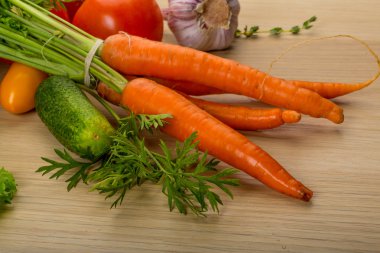 yaprakları ile carrrot