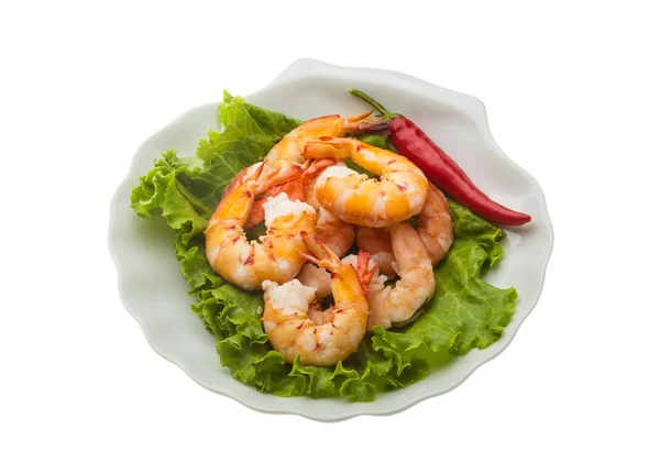 Unshelled king prawn — Stock Photo, Image