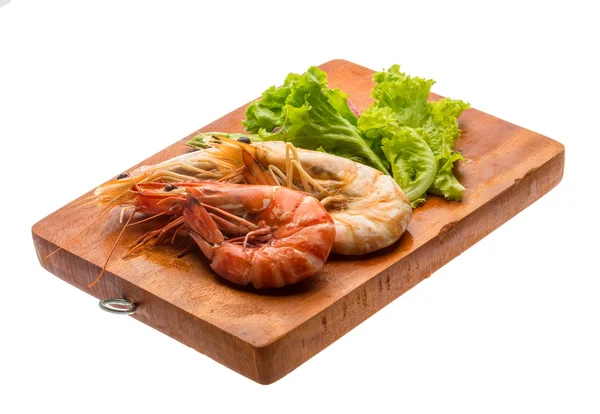 Boiled king prawns — Stock Photo, Image