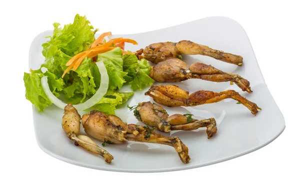 Grilled frog legs — Stock Photo, Image