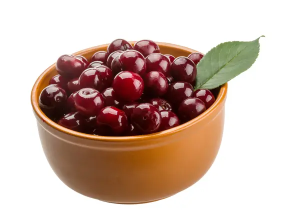 Cherry in the bowl — Stock Photo, Image