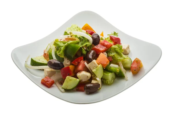 Delicous grekisk sallad — Stockfoto